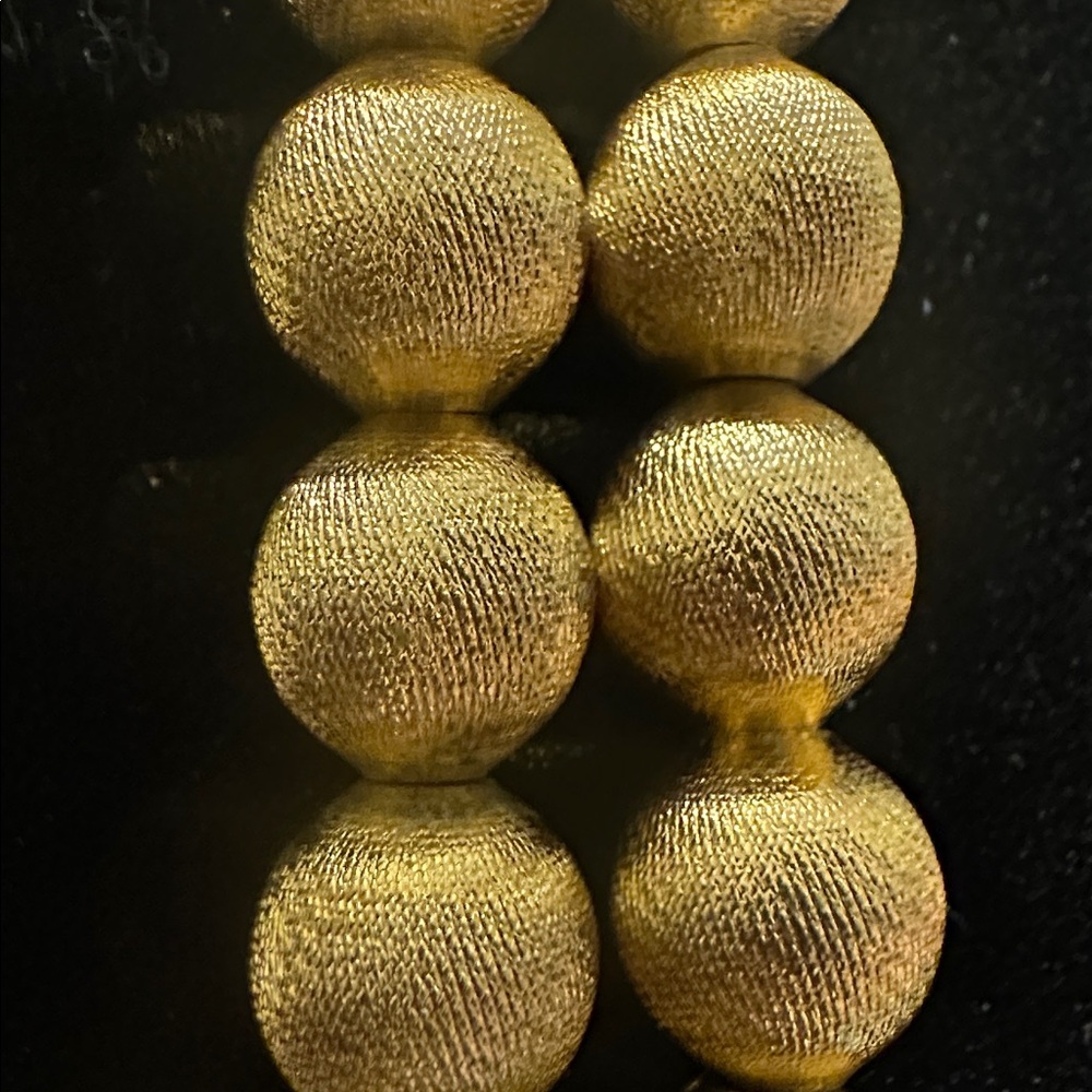 Monet Elegant Vintage Gold Beaded Necklace - Picture 4 of 4